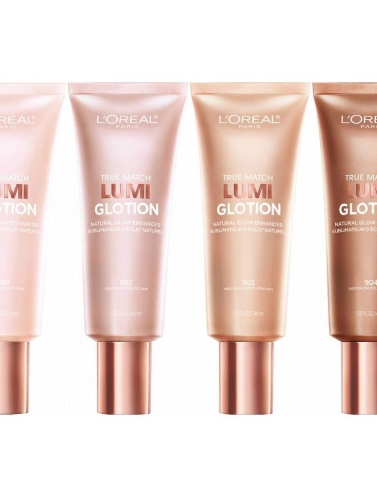 Lumi Glotion frá L´Oreal Paris hafa slegið í gegn en hægt er að nota þá undir farða eða yfir sem highlighter á kinnbeinin, niður nefið og fyrir ofan efri vör fyrir súpermódel ljóma. Hagkaup, 2.418 kr.